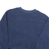 LEVI'S Mens Blue Plain Crew Neck Chunky Knit Jumper S Polyester Casual Wear