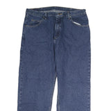 WRANGLER Mens Regular Blue Denim Classic Jeans W38 L30 Zip Closure