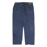 WRANGLER Mens Regular Blue Denim Classic Jeans W38 L30 Zip Closure