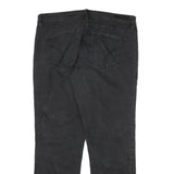 CALVIN KLEIN JEANS Womens Black Regular Straight Denim Dark W34 L28 Zip Casual