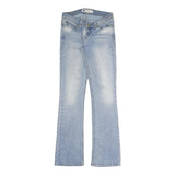 LEVI'S Womens Regular Fit Light Blue Denim Straight Jeans W28 L32 Stylish