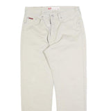 LEE COOPER Mens Cotton Blend Beige Regular Straight Trousers W32 L29 Classic Zip