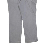 CARHARTT Mens Relaxed Grey Cotton Blend Zip Trousers W38 L30 Workwear Casual
