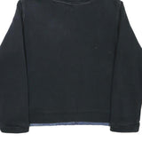 COMPANIE DE CALIFORNIE Girls Blue & Black Denim Hoodie L Cotton Blend Casual