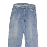 DICKIES Mens Jeans Blue Regular Straight Denim Light W30 L29 Classic Zip Cotton