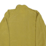 ARA MODEN Womens Yellow & Black Printed Shirt Long Sleeve Collared M Button