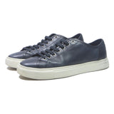 MASSIMO DUTTI Mens Leather Navy Casual Trainers UK 8 Stylish Comfortable