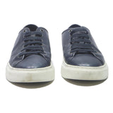 MASSIMO DUTTI Mens Leather Navy Casual Trainers UK 8 Stylish Comfortable