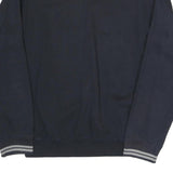 CHAMPION Mens Black Pullover Sweatshirt M Stripe Cuffs Cotton Blend Casual