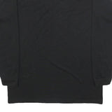 Mens Black Army Graphic Long Sleeve Crew Neck Cotton Blend T-Shirt L