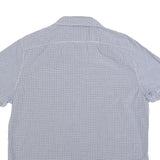 TIMBERLAND Mens Blue Check Short Sleeve Shirt XL Casual Button Down Cotton Blend