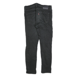 LEVI'S 512 BIG E Mens Slim Black Denim Light Woven Jeans W33 L28 Slim Fit Zip