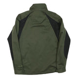 COLUMBIA Mens Green & Black Softshell Jacket S Polyester Blend Zip Outdoor