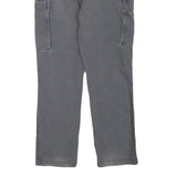 CARHARTT Mens Cotton Blend Grey Casual Regular Fit Cargo Trousers W34 L29