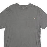 DICKIES Mens Grey Crew Neck Short Sleeve Pocket T-Shirt M Cotton Casual