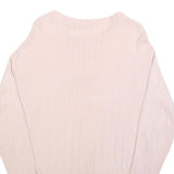 LEVI'S Womens Pink Plain Pullover Basic Knit XS Lightweight Viscose Jumper