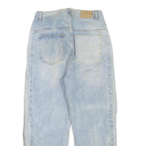MODE SIMPLE Womens Jeans Light Blue Regular Straight Denim W32 L28 Cotton Blend