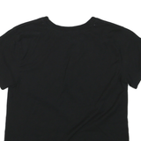 CHAMPION Womens Black Graphic T-Shirt S Short Sleeve Crew Neck Cotton Casual