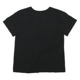 CHAMPION Womens Black Graphic T-Shirt S Short Sleeve Crew Neck Cotton Casual