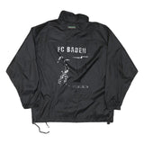 DIADORA Mens Black Polyester Blend Zip Up Jacket M Sportswear Casual