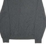 NAUTICA Mens Grey Plain Cotton V-Neck Basic Knit Jumper XL Classic Style