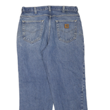 CARHARTT Mens Jeans Blue Regular Straight Denim Medium W34 L30 Classic Workwear