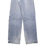 M DIA Womens Regular Blue Denim Rinse Jeans W28 L32 Embroidered Logo Cotton