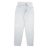 LEVI'S Womens Slim Light Blue Denim Slim Jeans W26 L29 Classic Cotton Blend Zip