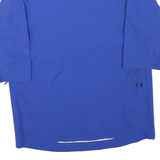 NIKE Mens Blue Baseball Pullover Jacket M Polyester Blend Plain Lightweight