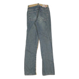 MOGUL Womens Jeans Beige & Blue Regular Straight Denim Cotton Blend W26 L32