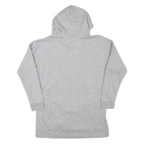 ADIDAS Womens Grey Hoodie L Cotton Blend Pullover Sports Casual Sweatshirt