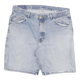 WRANGLER Mens Denim Blue Casual Shorts 2XL W36 Cotton Blend Classic Fit