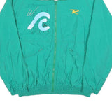 ROSSIGNOL Mens Green Nylon Jacket M Plain Zip Casual Sportswear