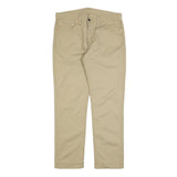 LEVI'S Mens Slim Beige Cotton Blend Zip Trousers W32 L29 Casual Classic Fit