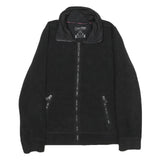 CALVIN KLEIN JEANS Womens Black Performance Jacket L Polyester Zip Plain Casual