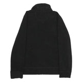 CALVIN KLEIN JEANS Womens Black Performance Jacket L Polyester Zip Plain Casual