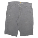 CARHARTT Mens Grey Casual Relaxed Fit L W32 Cotton Blend Shorts