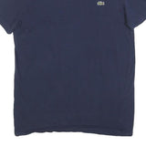 LACOSTE Mens Navy Blue Classic T-Shirt S Short Sleeve Crew Neck Cotton Blend
