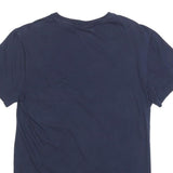 LACOSTE Mens Navy Blue Classic T-Shirt S Short Sleeve Crew Neck Cotton Blend