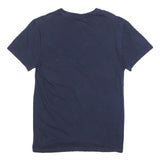 LACOSTE Mens Navy Blue Classic T-Shirt S Short Sleeve Crew Neck Cotton Blend