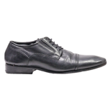 HENRY GONDORFF Derby Shoes Black Leather Womens UK 5.5