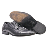 HENRY GONDORFF Derby Shoes Black Leather Womens UK 5.5