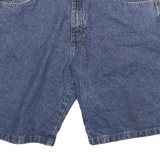 WRANGLER Mens Denim Blue Cargo Shorts L W34 Utility Cotton Blend Casual