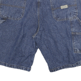 WRANGLER Mens Denim Blue Cargo Shorts L W34 Utility Cotton Blend Casual