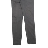 RIFLE Womens Cotton Blend Grey Slim Straight Trousers W30 L32 Stylish