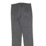 RIFLE Womens Cotton Blend Grey Slim Straight Trousers W30 L32 Stylish