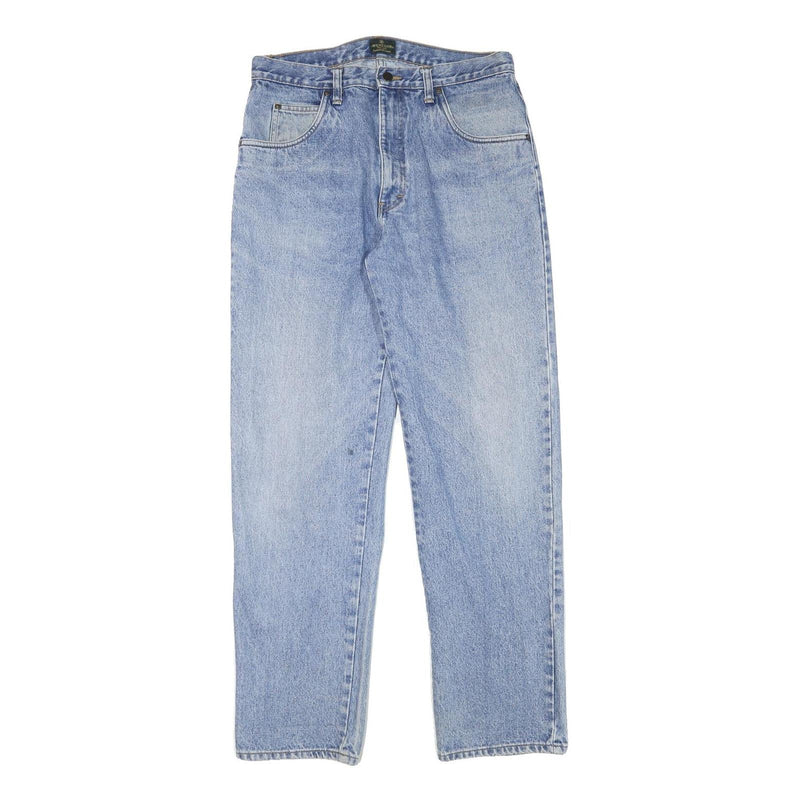 MCGREGOR Mens Jeans Blue Regular Straight Denim Light W31 L31 Classic Fit Zip