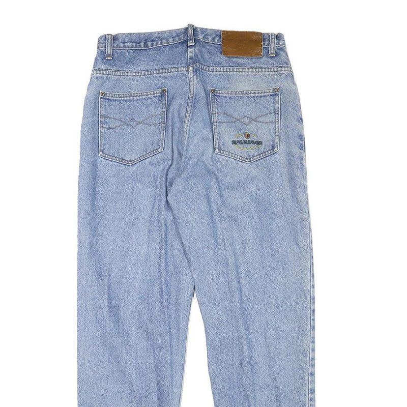 MCGREGOR Mens Jeans Blue Regular Straight Denim Light W31 L31 Classic Fit Zip