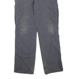 CARHARTT Mens Cotton Blend Grey Regular Cargo Trousers W36 L34 Workwear Zip