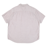 LEVI'S Mens Beige Cotton Blend Shirt 2XL Short Sleeve Casual Summer Shirt